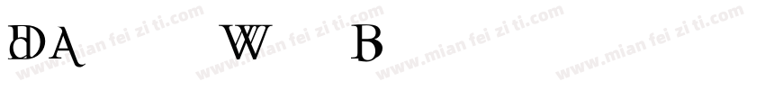 Darwin W00 Bold字体转换